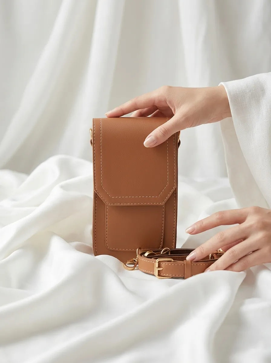 Mobo Pouch Brown Crossbody bag - Bag X