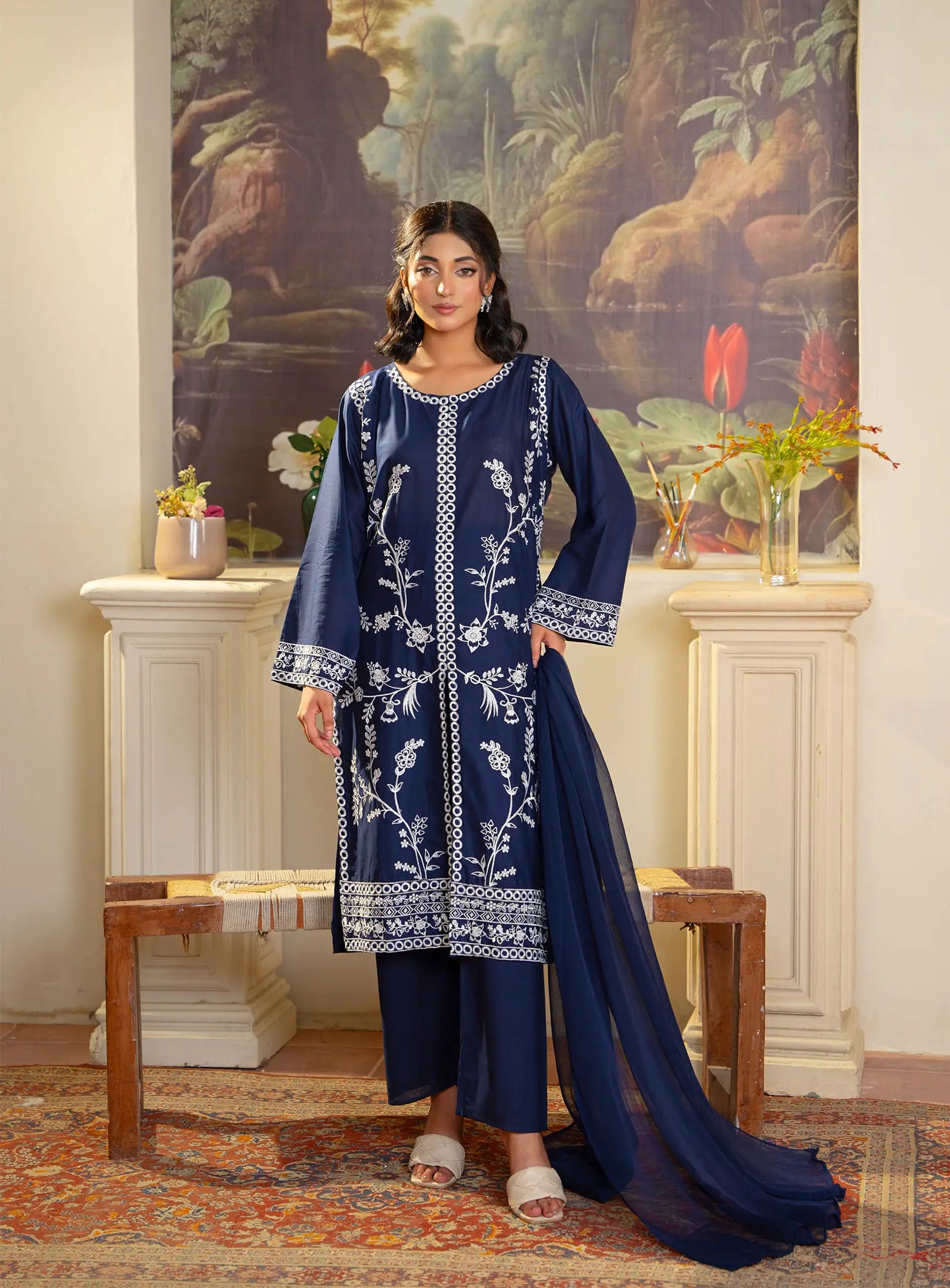 NAVY CUT 3PCS - Tawakal Closet