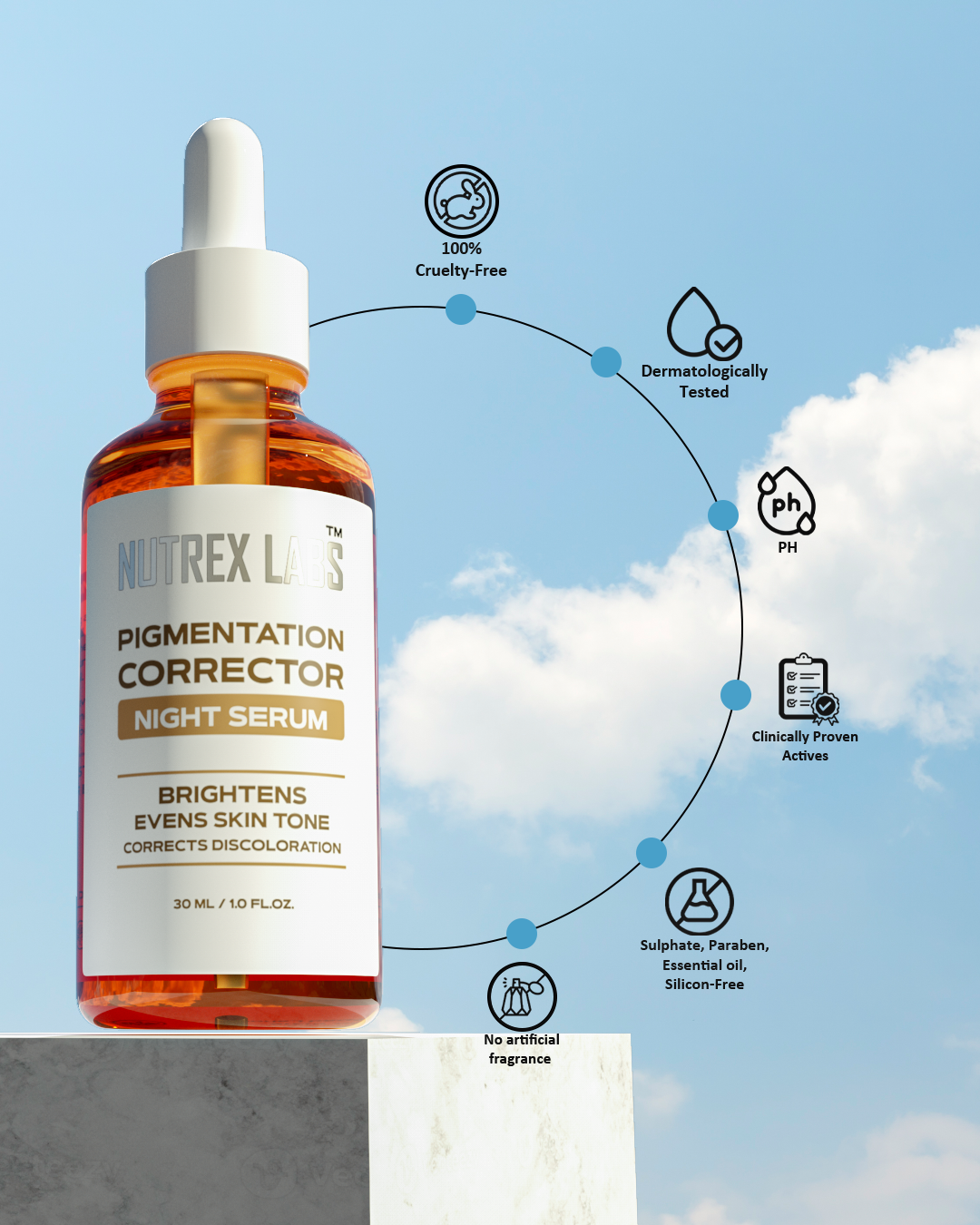 Pigmentation Corrector Night Serum - Nutrex Labs