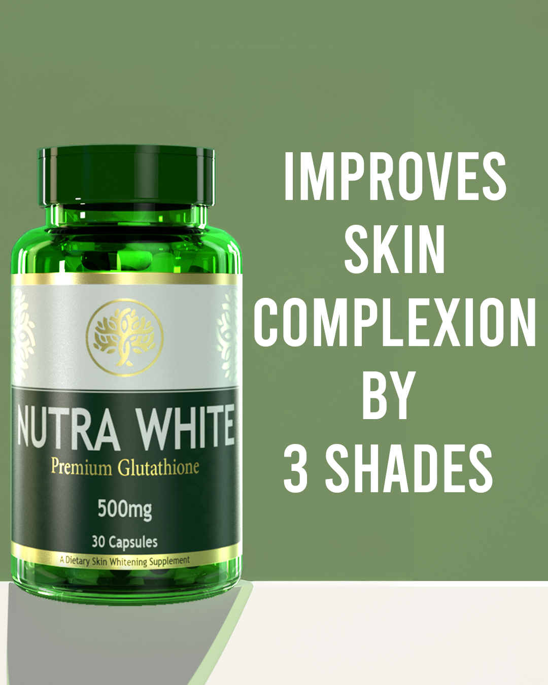 Nutrawhite Glutathione Whitening Capsules - 30 Capsules (15 Day Dose) - Nutrexlabs.com
