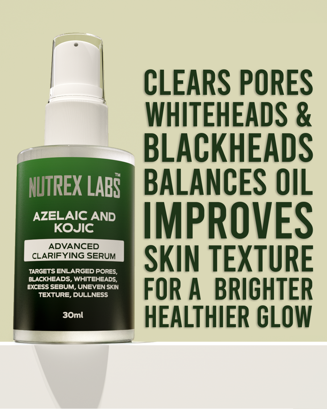 Azelaic And Kojic Advanced Clarifying Serum - Nutrex Labs