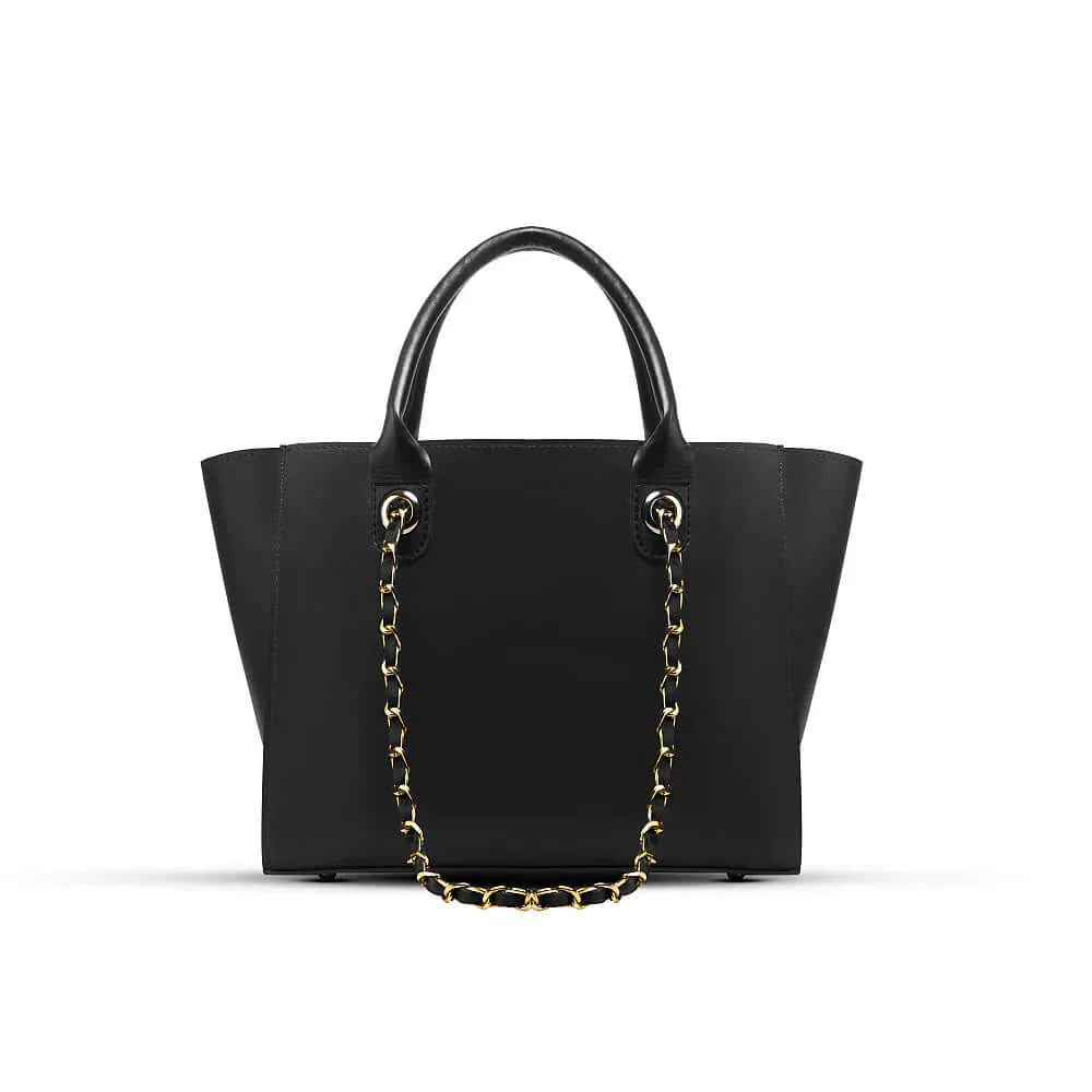 Plush Black Handbag - Bag X