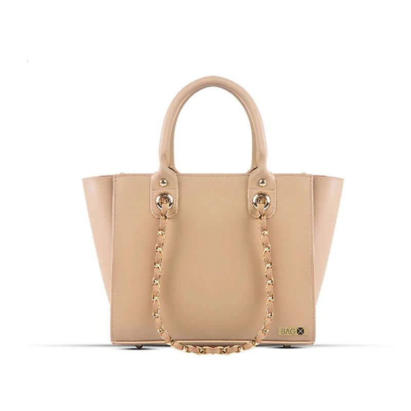 Plush Beige Handbag - Bag X