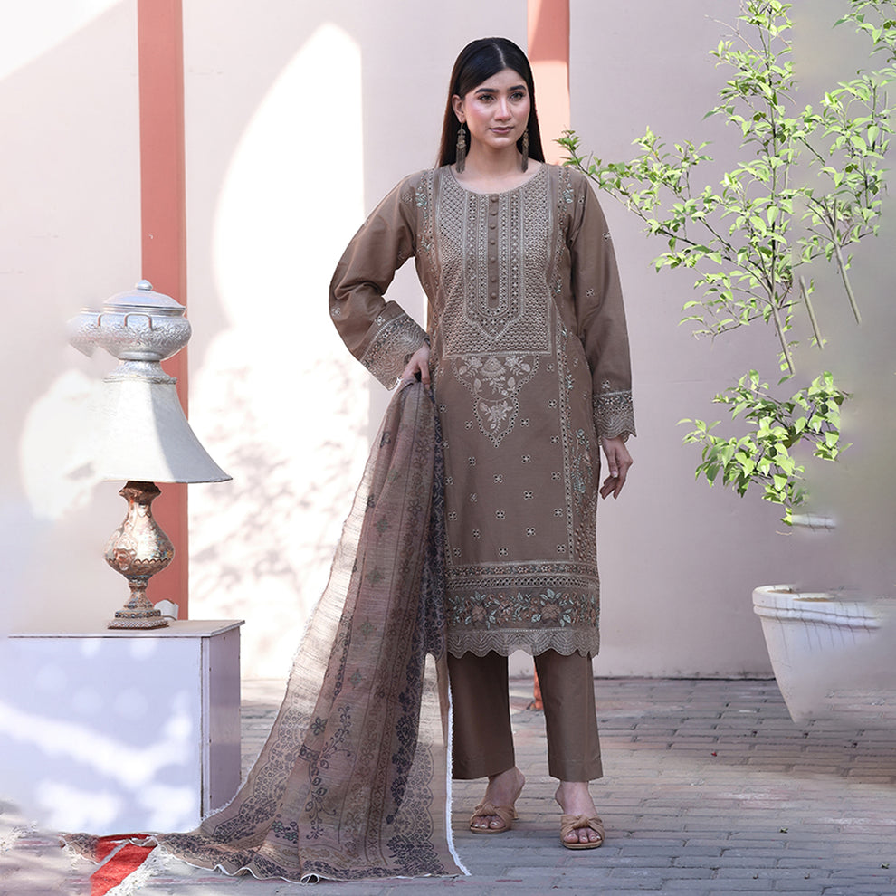 Embroidered Cotton Suit – Falak