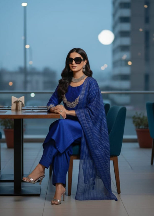 Bliss 3-Piece Stitched - Rang-e-Meeras