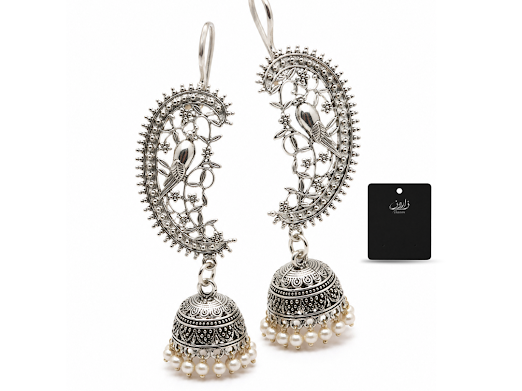 Moonlit Sparrow Jhumki - Zaroon