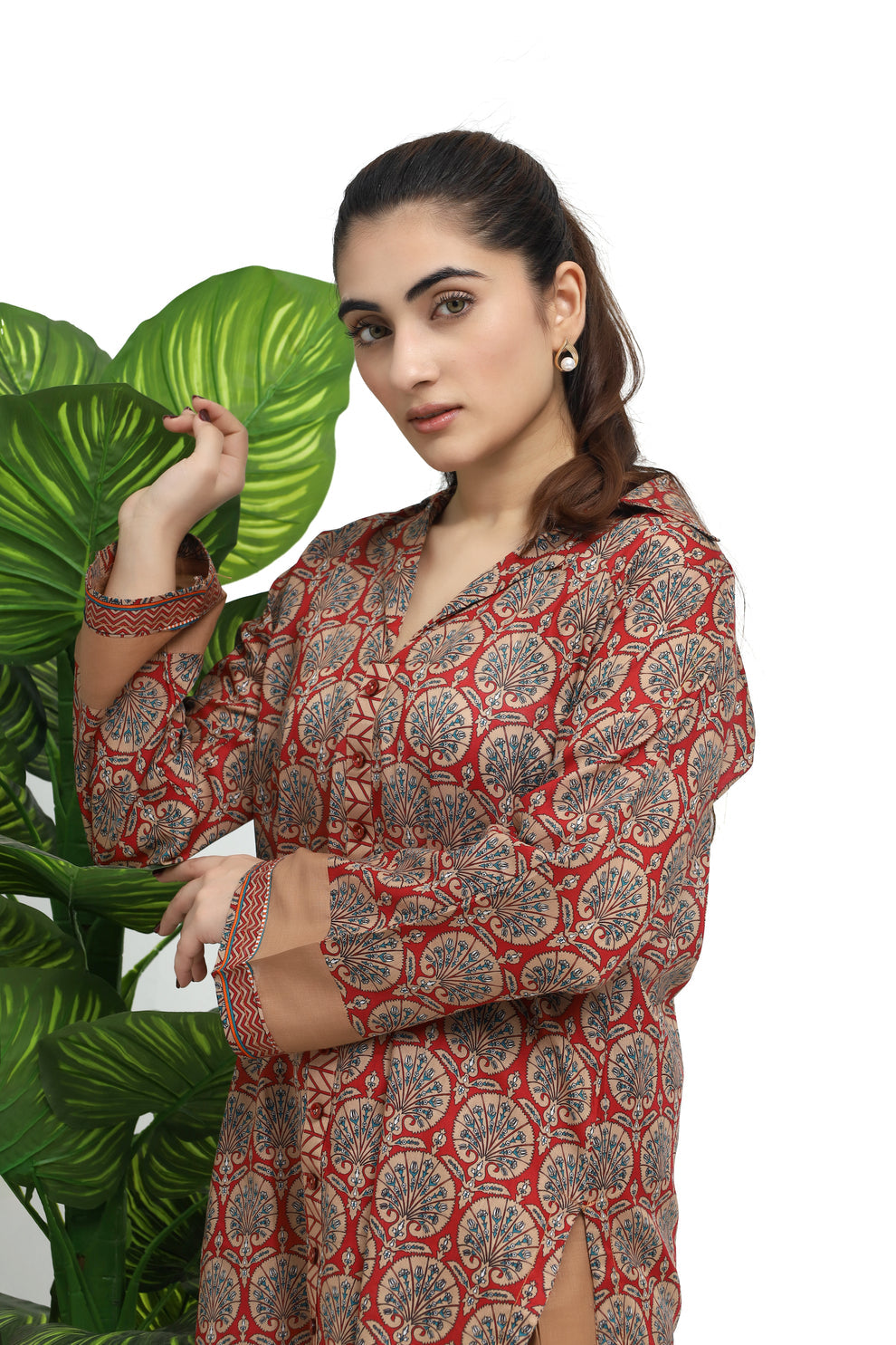 Blooming Co-ord Charm - Cotton Lawn - 2 Pcs - Jaanib