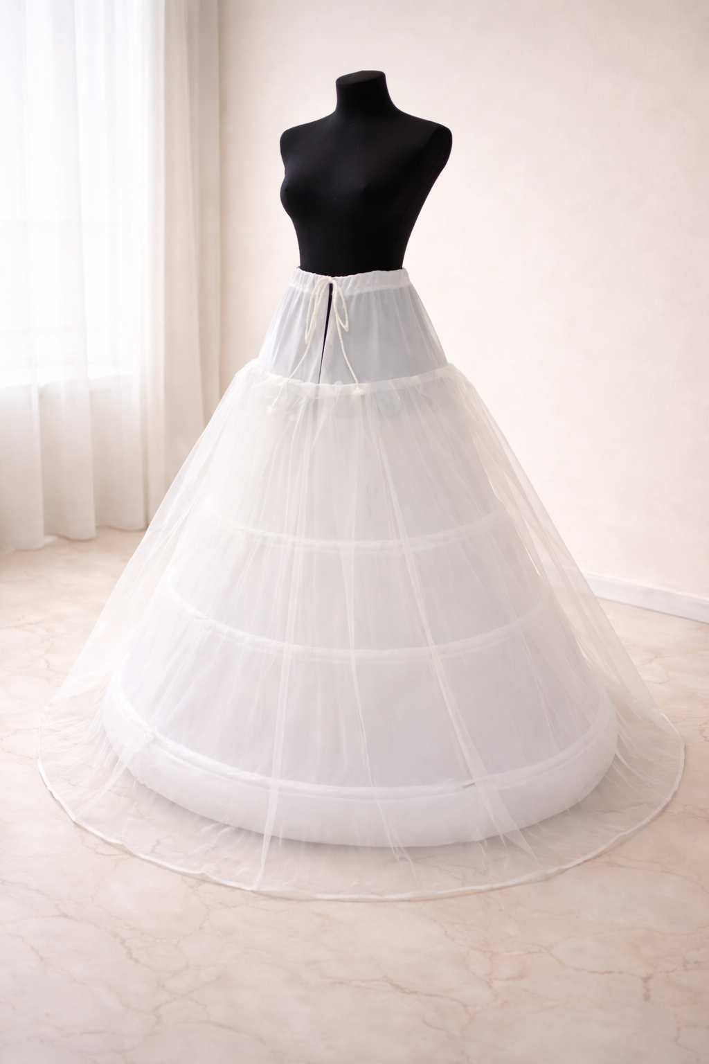 3 Hoops Ring Cancan Skirt For Heavy Bridal Dresses - Afshan