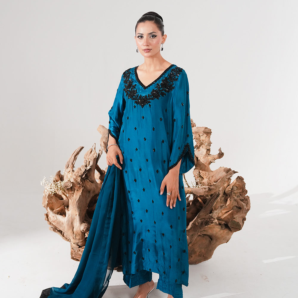Sapphire 3 Piece Stitched - Javeria Zoa