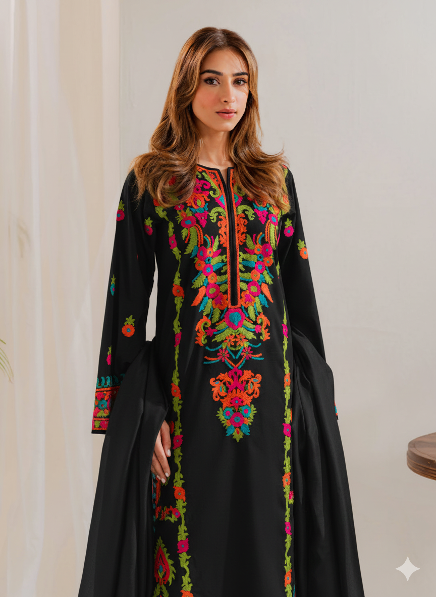 MULTI BEIGE BLACK 3 Pcs - Urban Haya