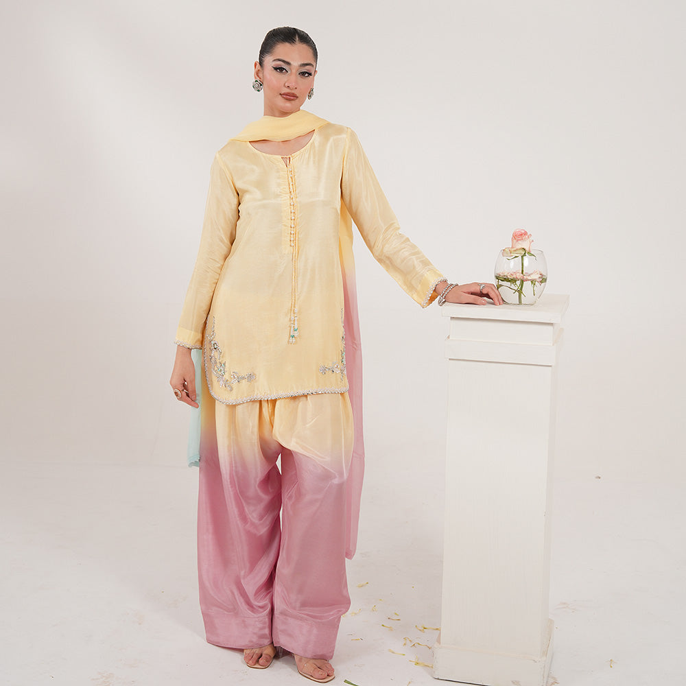 Amber 3 Piece Stitched - Javeria Zoa