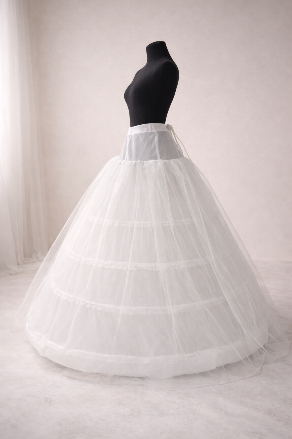 4 Hoops Ring Cancan Skirt For Heavy Bridal Dresses - Afshan