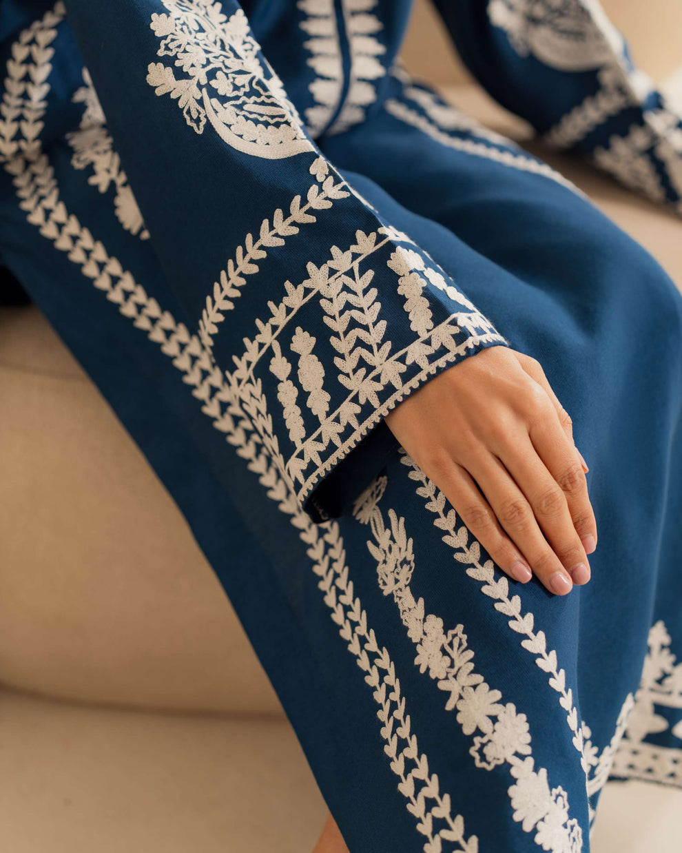 Mahnoor Classic Emb 3 Piece Suit - Urban Haya