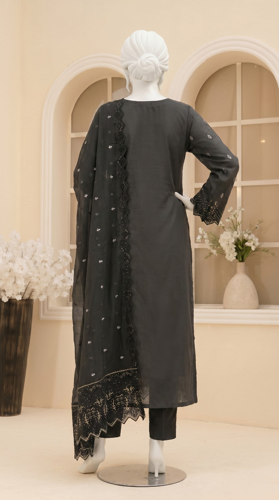 Premium Lawn Cotton 3 Pc Unstitched -  Saleem & Sons