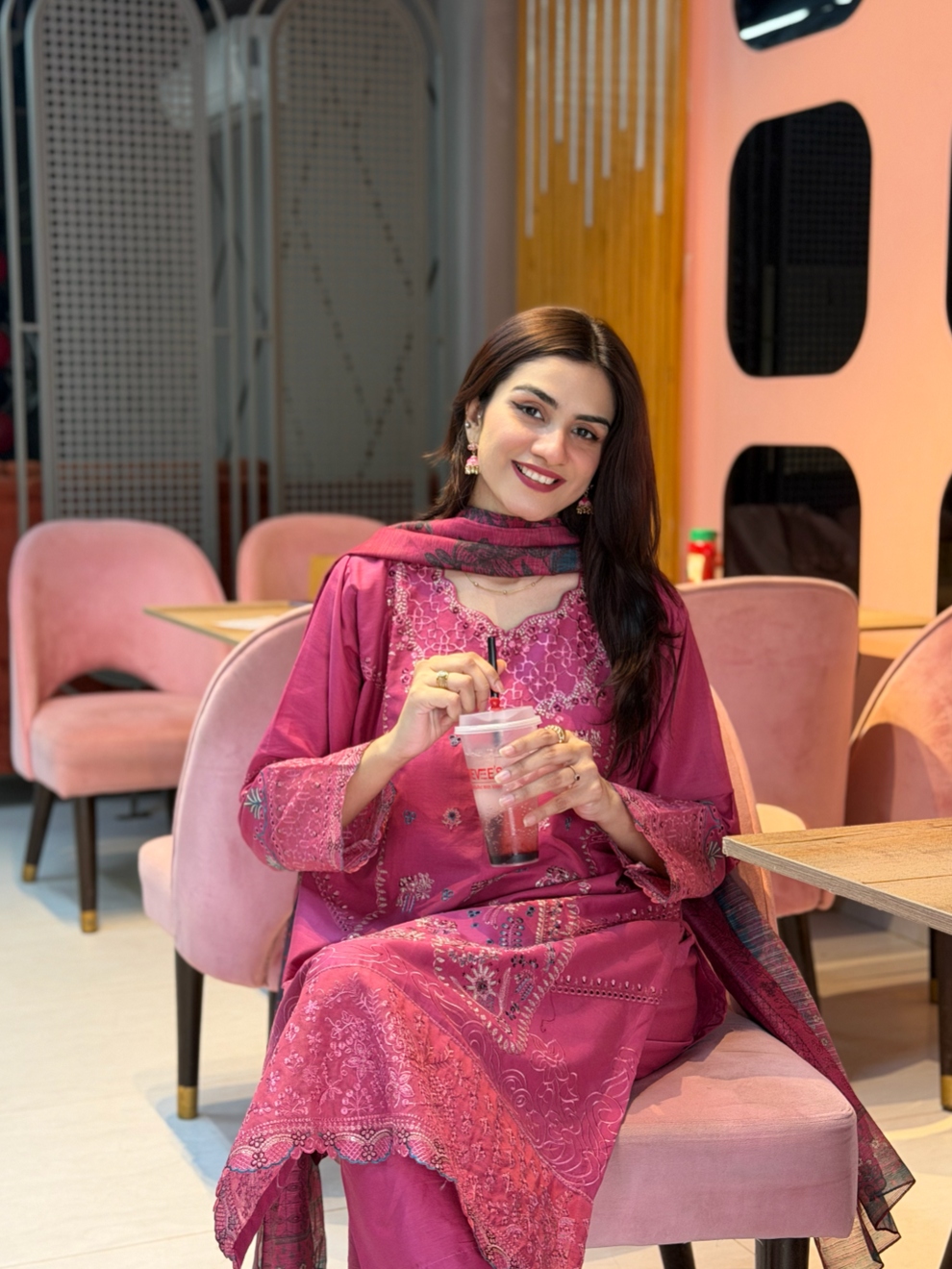Embroidered Cotton Suit – Zara