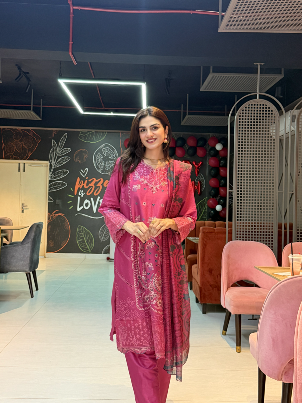Embroidered Cotton Suit – Zara