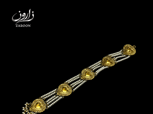 Pearl Heart Hair Accessory - Zaroon