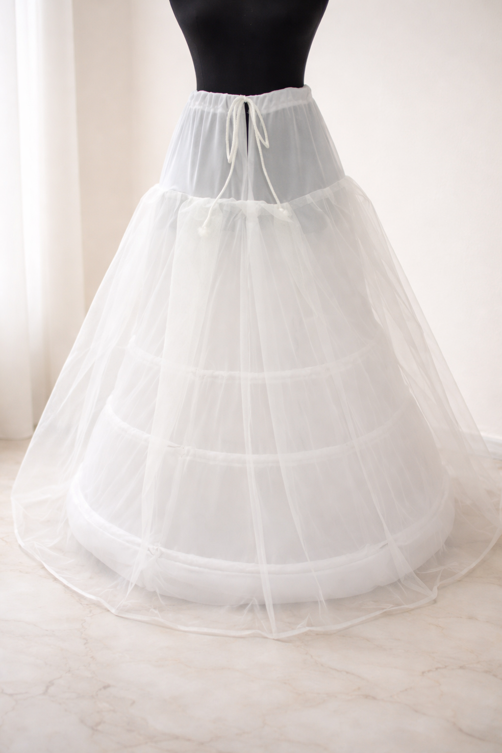 3 Hoops Ring Cancan Skirt For Heavy Bridal Dresses - Afshan