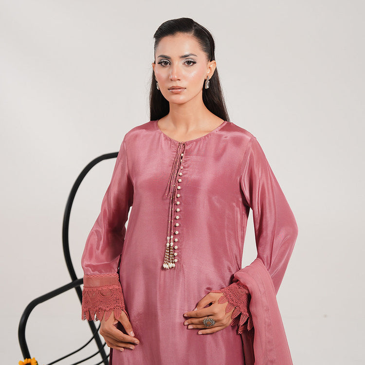 Coral 3 Piece Stitched - Javeria Zoa