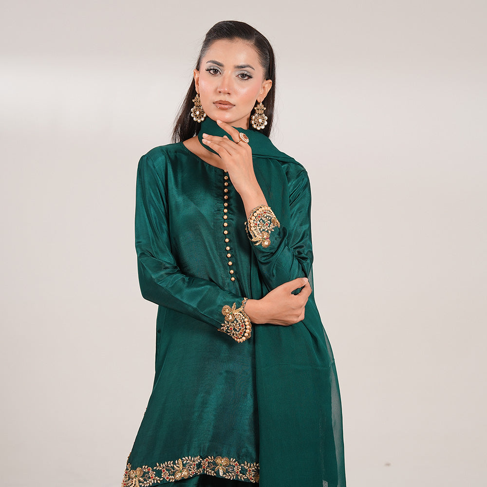 Jade 3 Piece Stitched - Javeria Zoa