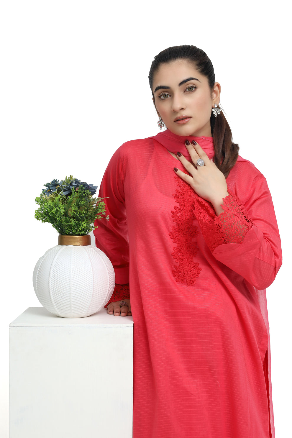 Fuchsia Enchanté - Cotton - 3 Pcs - Jaanib