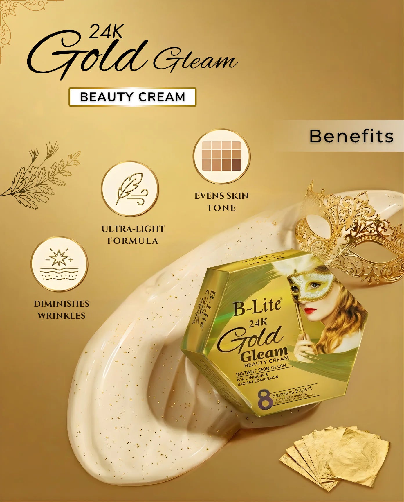 Gold Beauty Cream - Blite Cosmetics