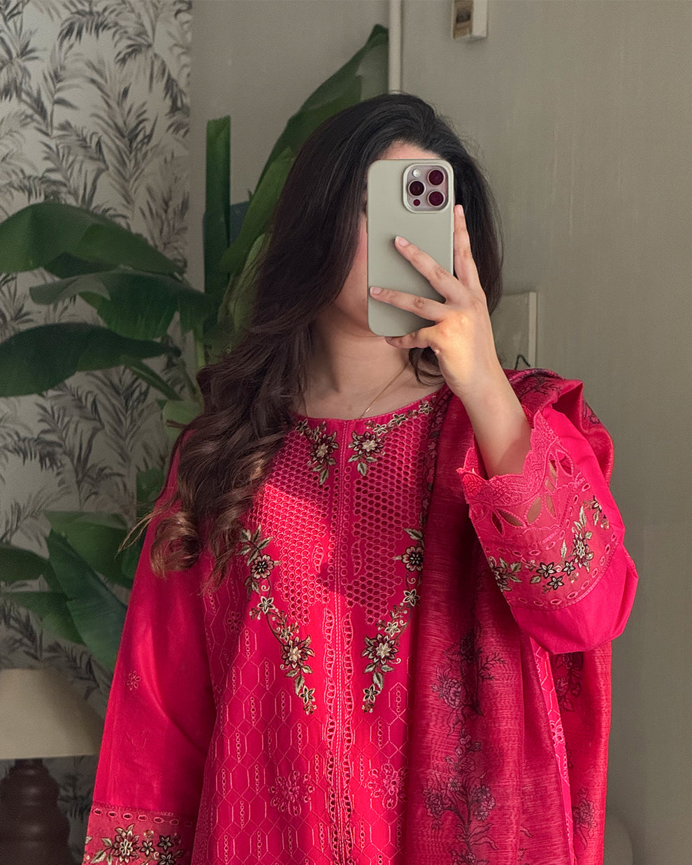 Embroidered Cotton Suit – Aabroo