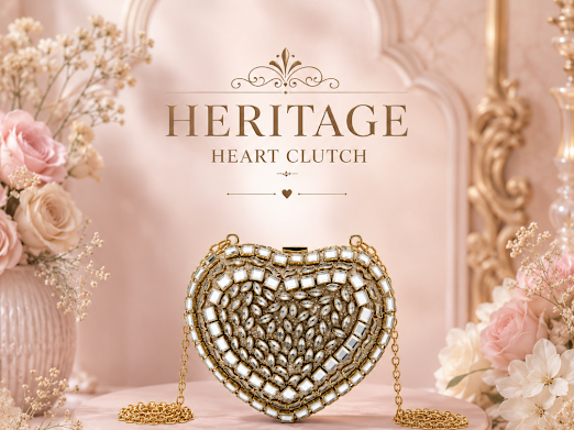 Celeste Heart Clutch - Zaroon
