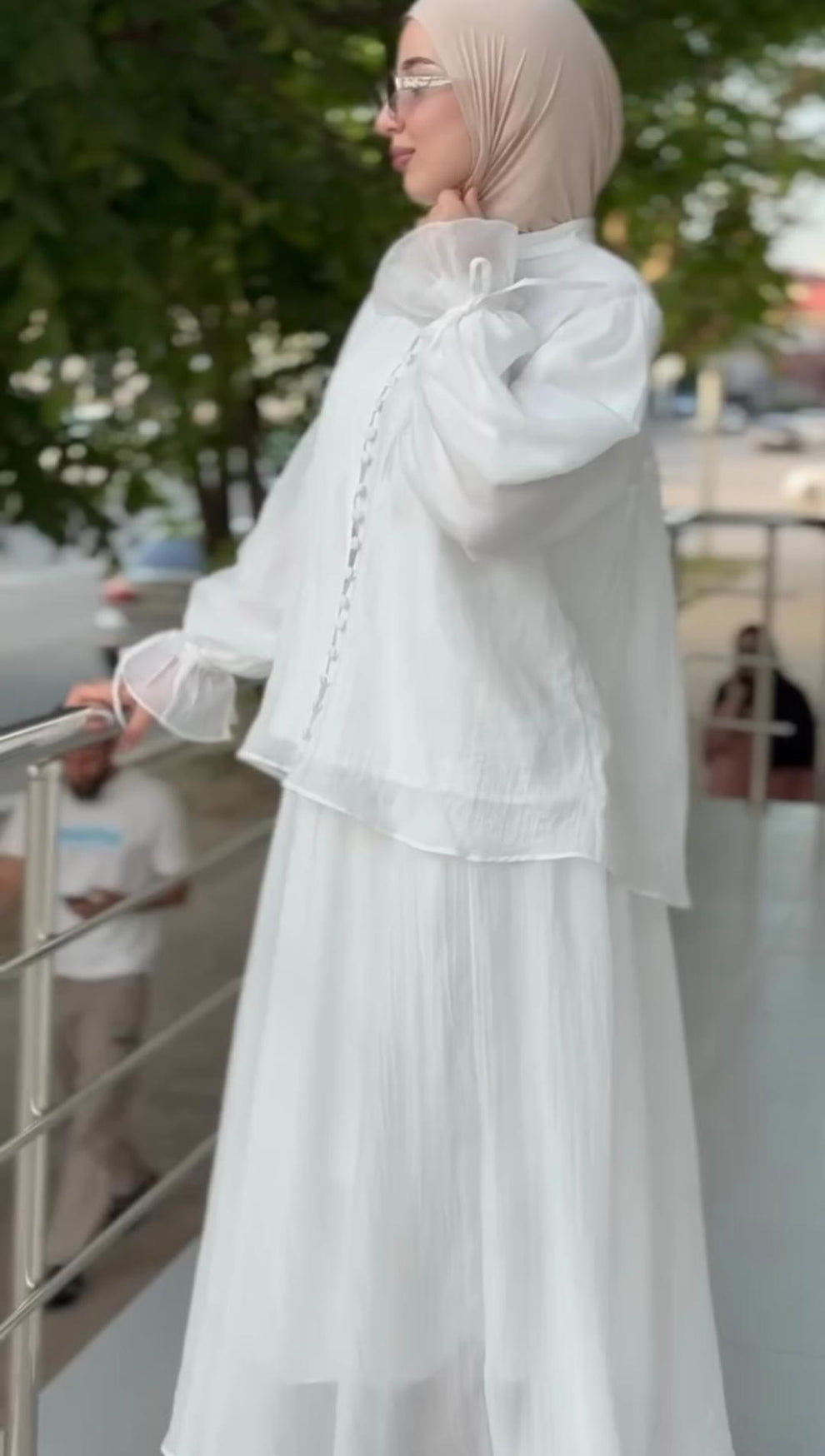 Buttons down shirt skirt turkish
 - Niraan