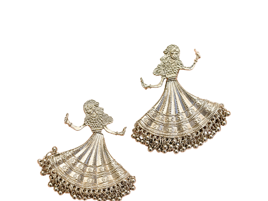 Royal Dancer Statement Jhumka - Zaroon