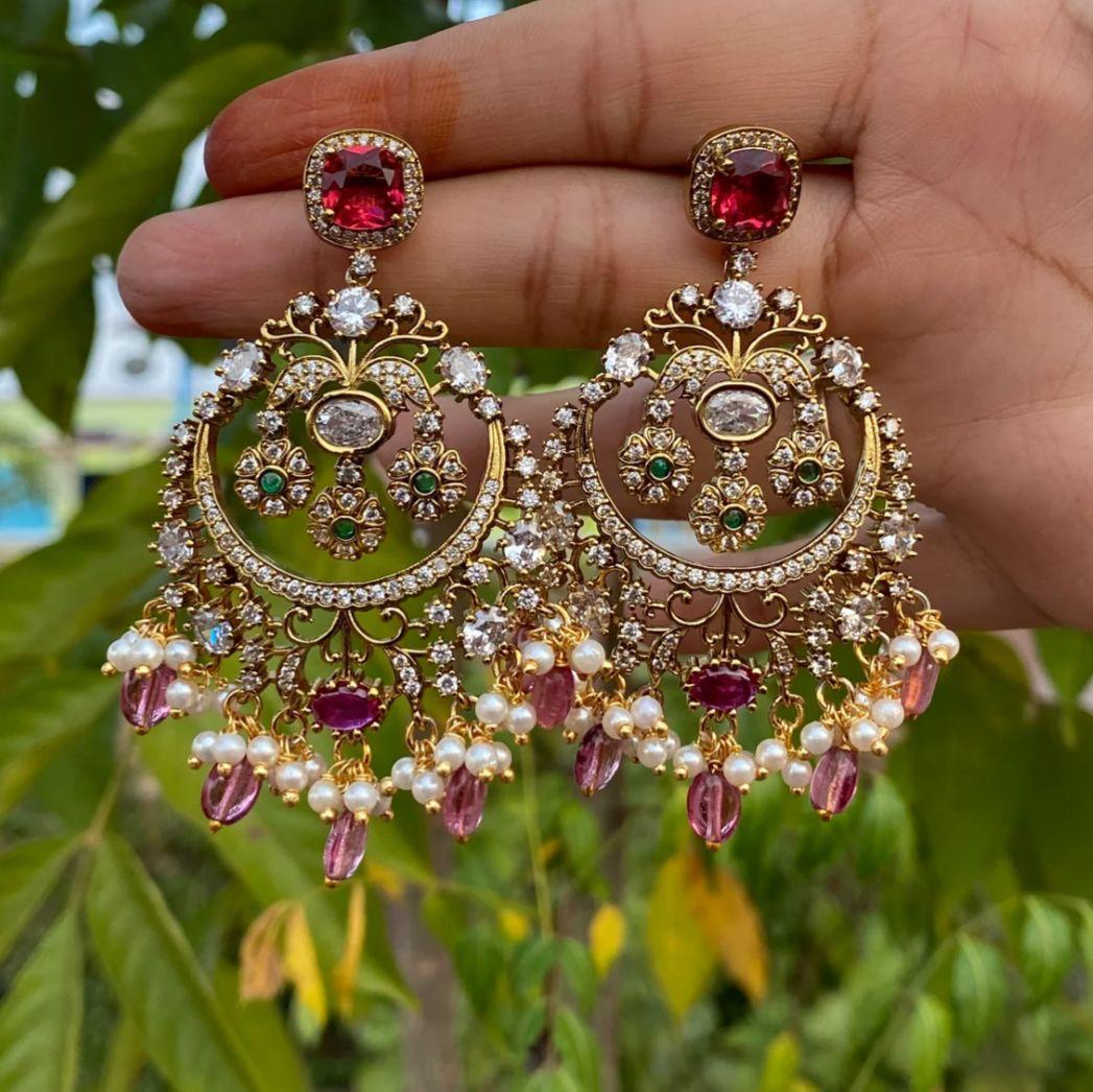 Rukhsar-E-Shabnam Statement Earrings - Aloro Jewels