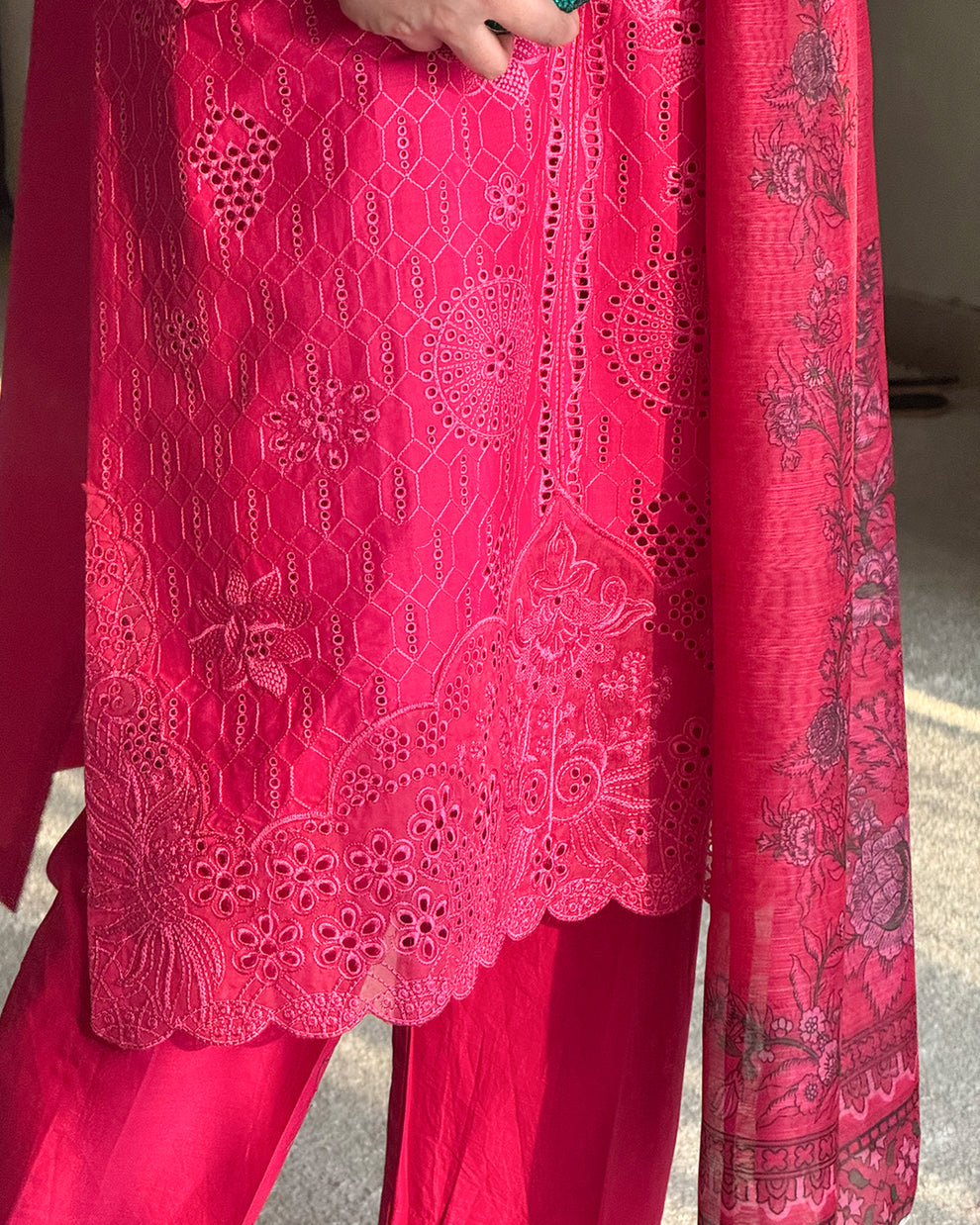 Embroidered Cotton Suit – Aabroo