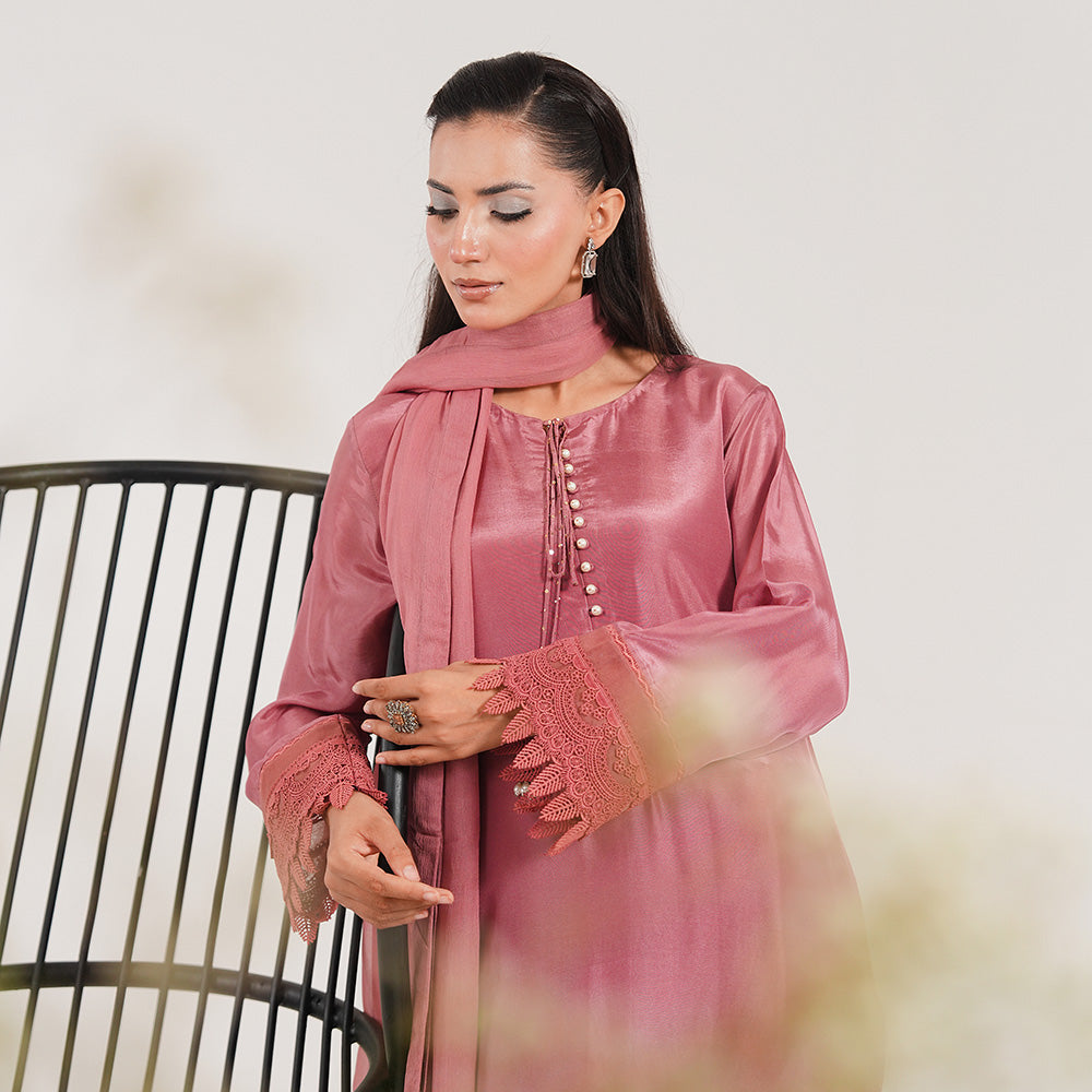 Coral 3 Piece Stitched - Javeria Zoa