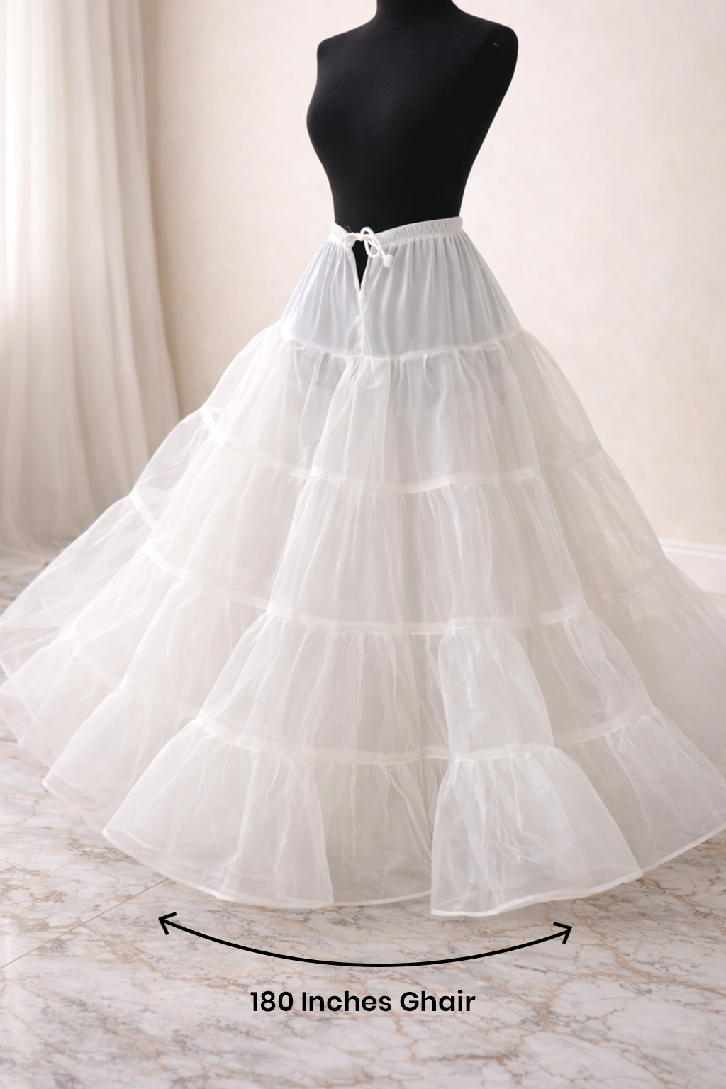 Indian Style Cancan Skirt For Bridal Dresses - Afshan