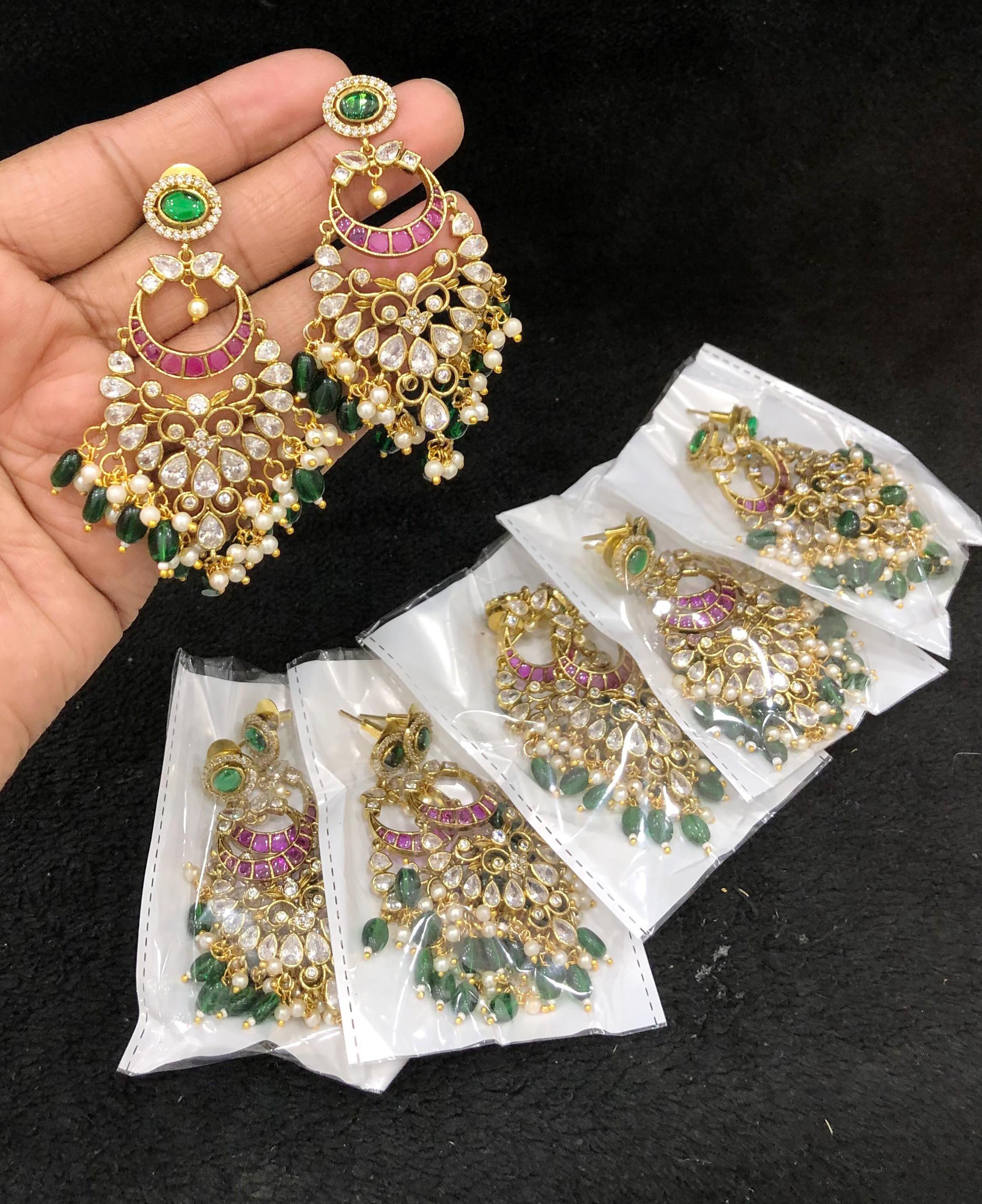 Jhoom Gold Plated Jadau Earrings - Aloro Jewels