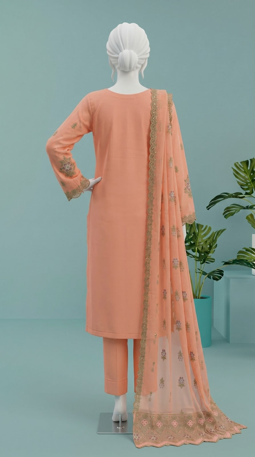 Premium Lawn Cotton 3 Pc Unstitched -  Saleem & Sons