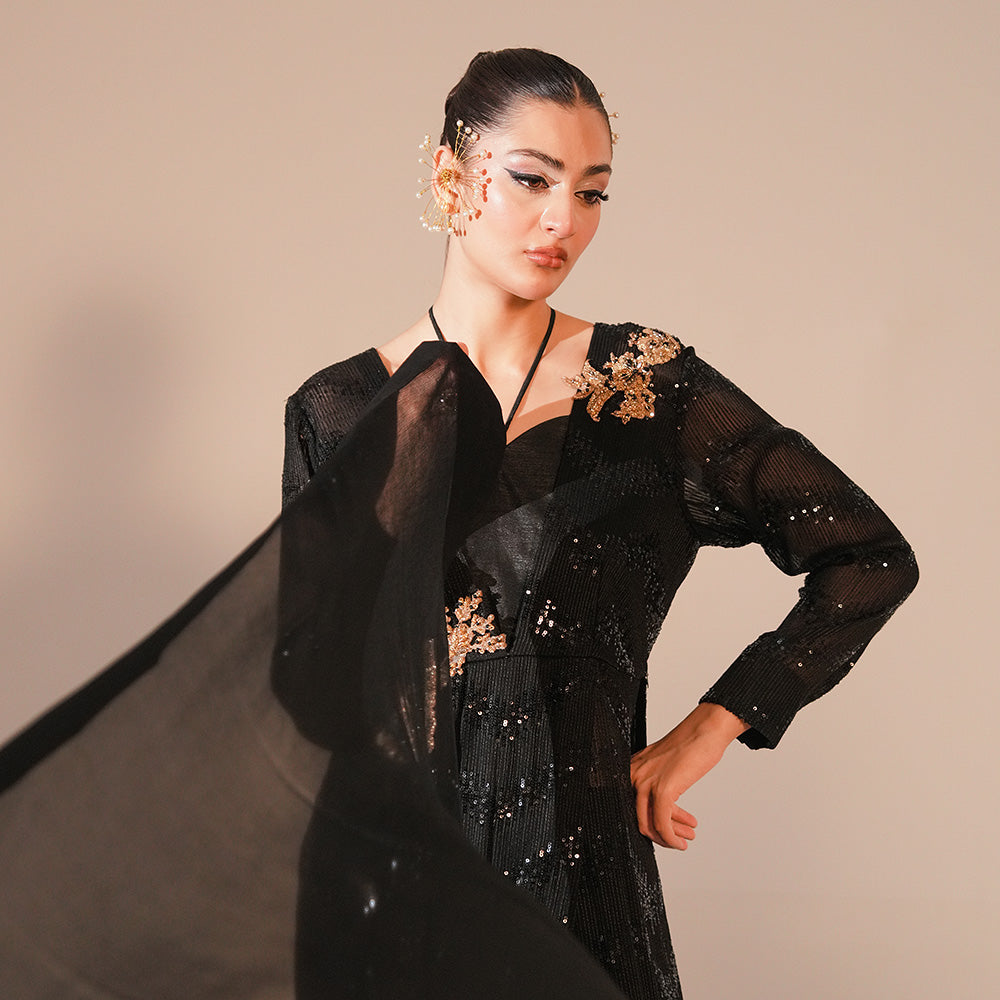 Raven 3 Piece Stitched - Javeria Zoa