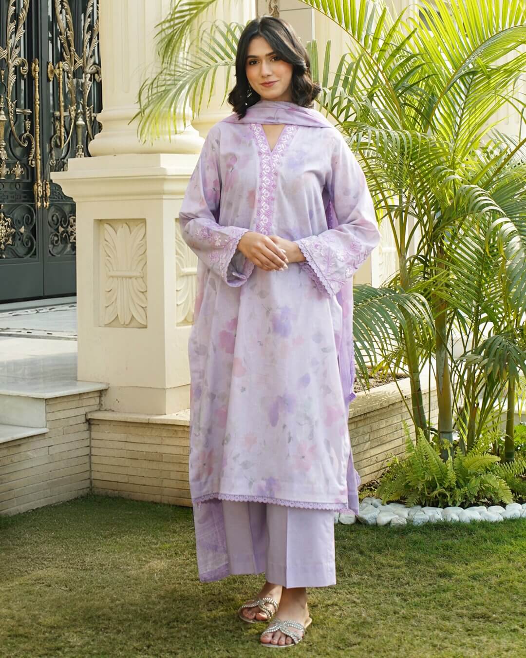 Elina 3 Pcs Lawn - Zyna