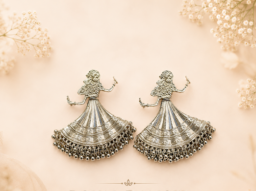 Royal Dancer Statement Jhumka - Zaroon