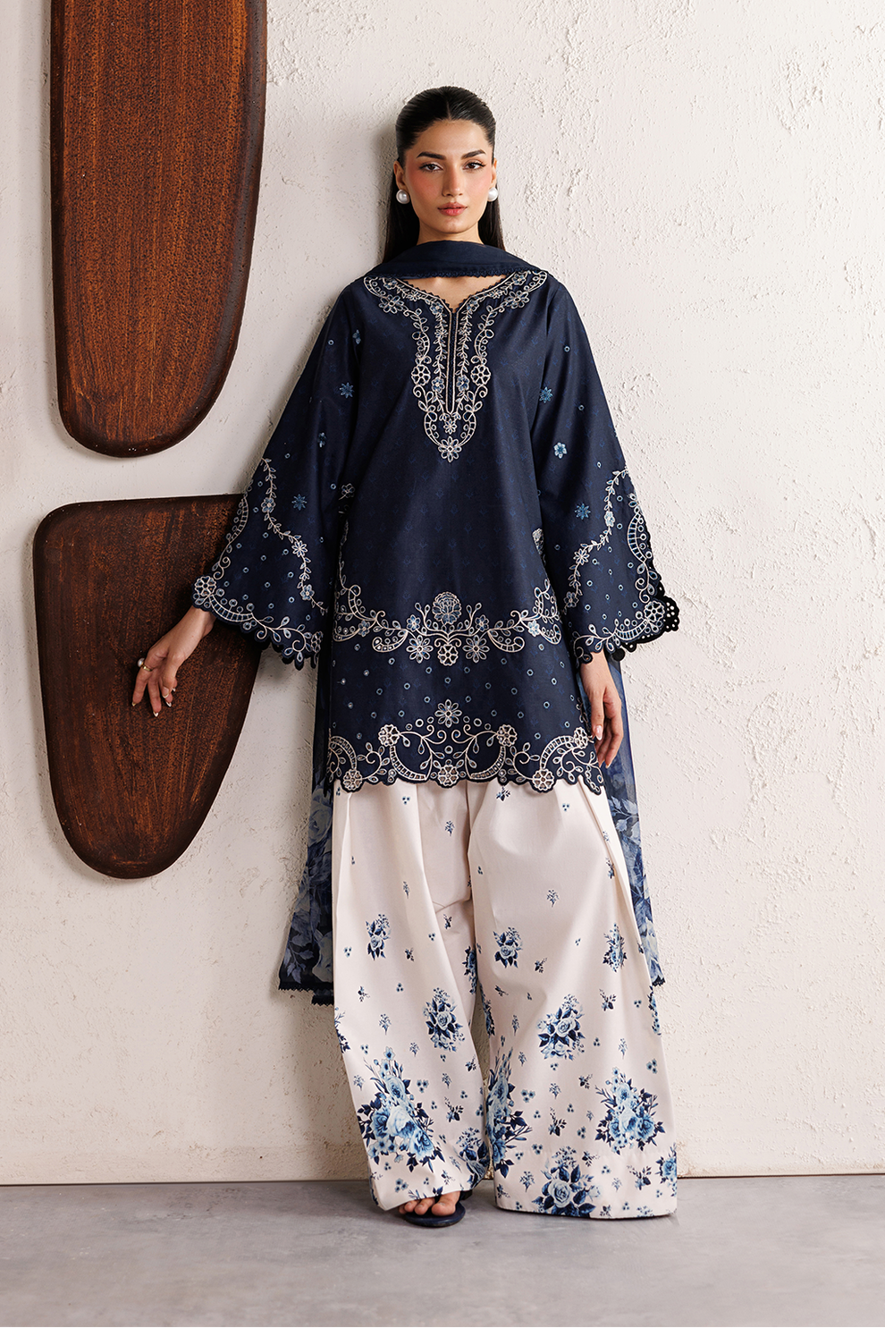 Nayab Embroidered 3PC Suit - Urban Haya