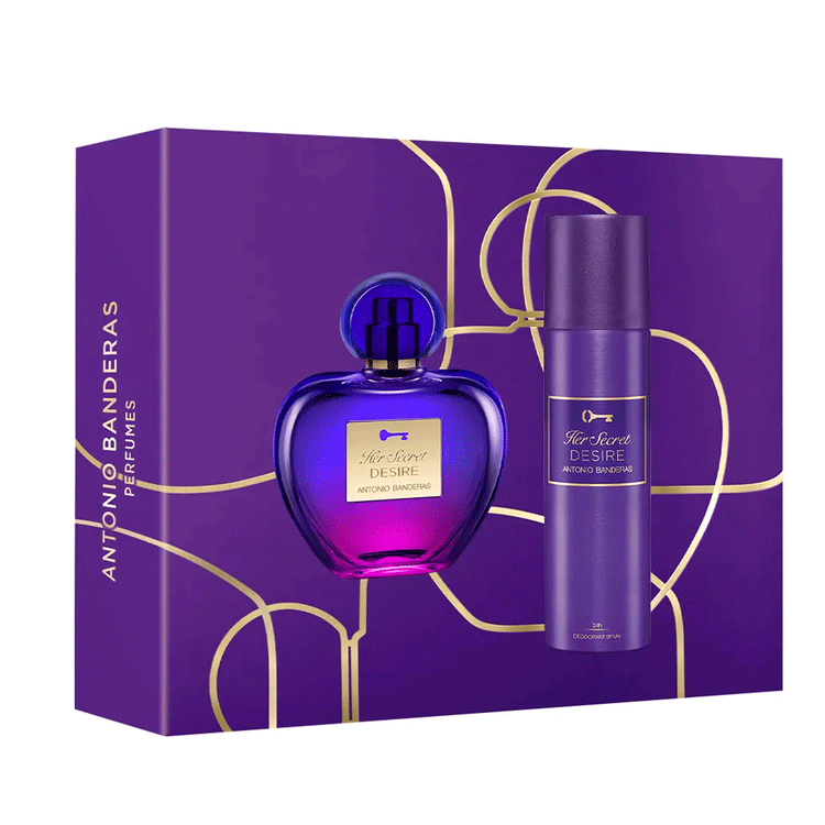 Antonio Banderas Her Secret Desire Set Edt 80Ml+Deo Spray 150Ml