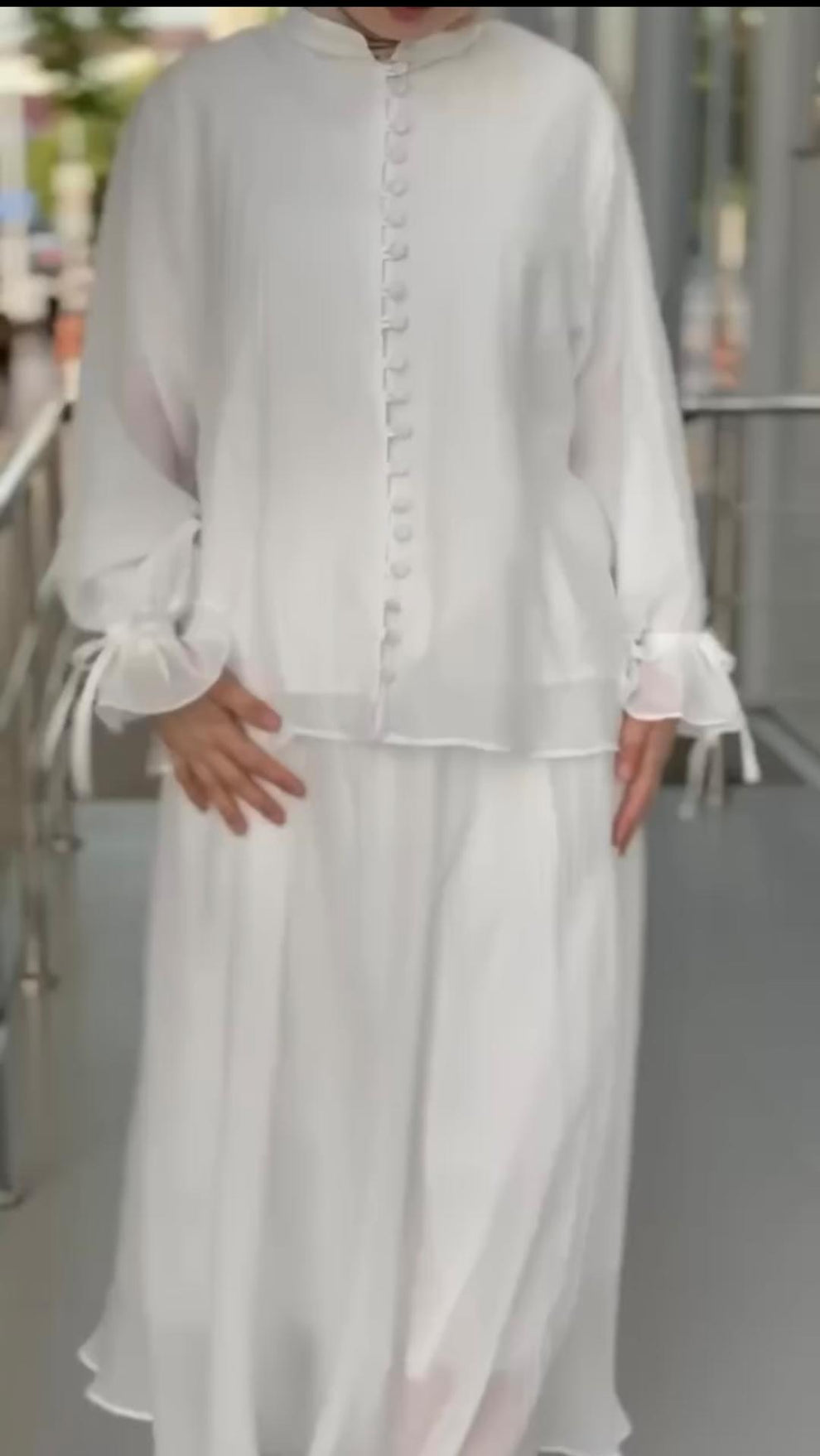 Buttons down shirt skirt turkish
 - Niraan