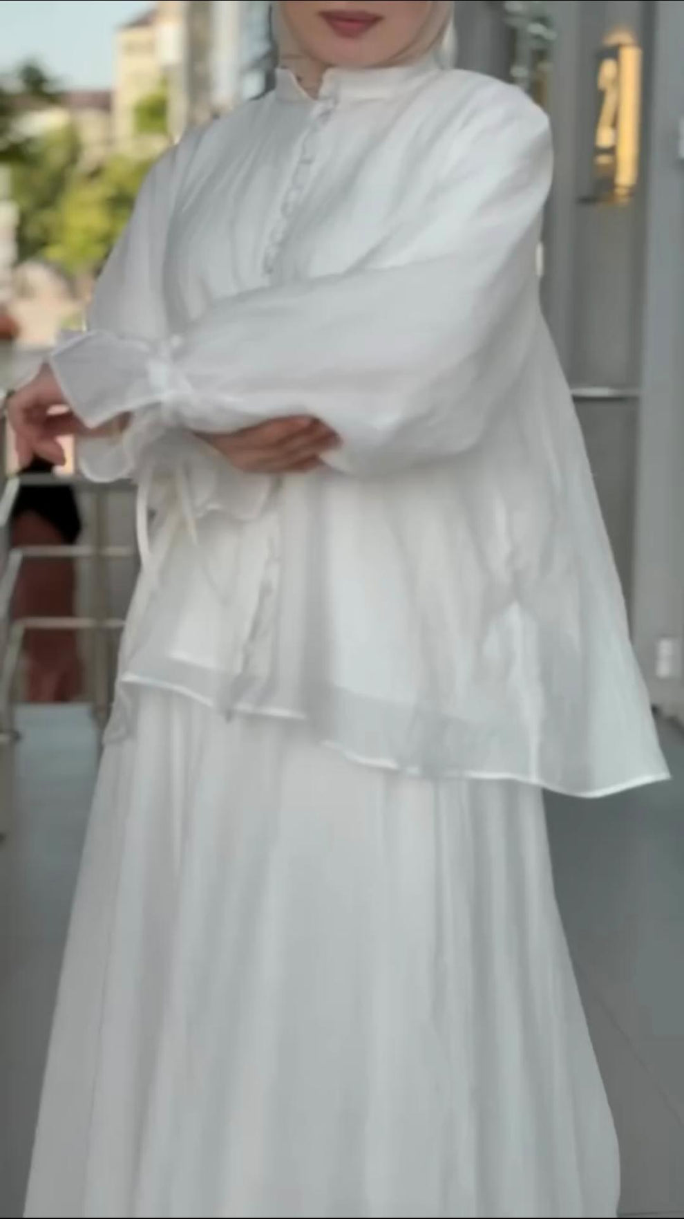 Buttons down shirt skirt turkish
 - Niraan
