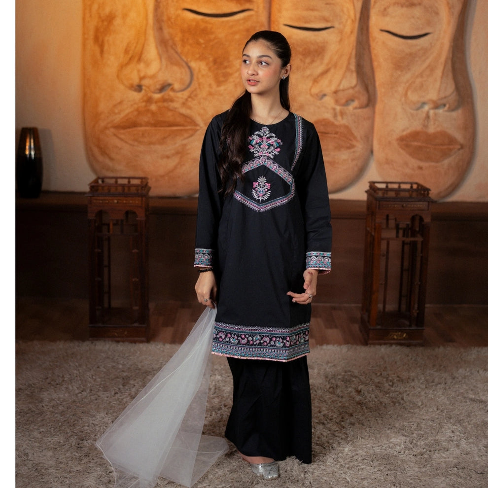 Embroidered Cotton Suit –Neelam