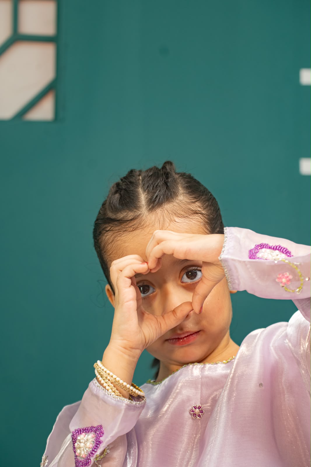 Lilac Shesha Silk Shirt And Flared Plazo
- Sania Khan