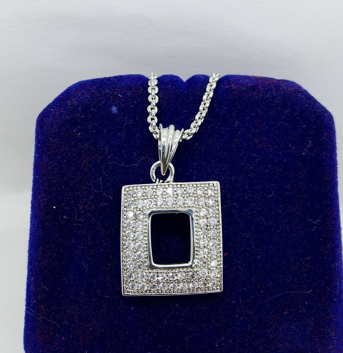 Silver Geometric Spark Pendant Modern Minimalist Necklace - Hina Jewellery