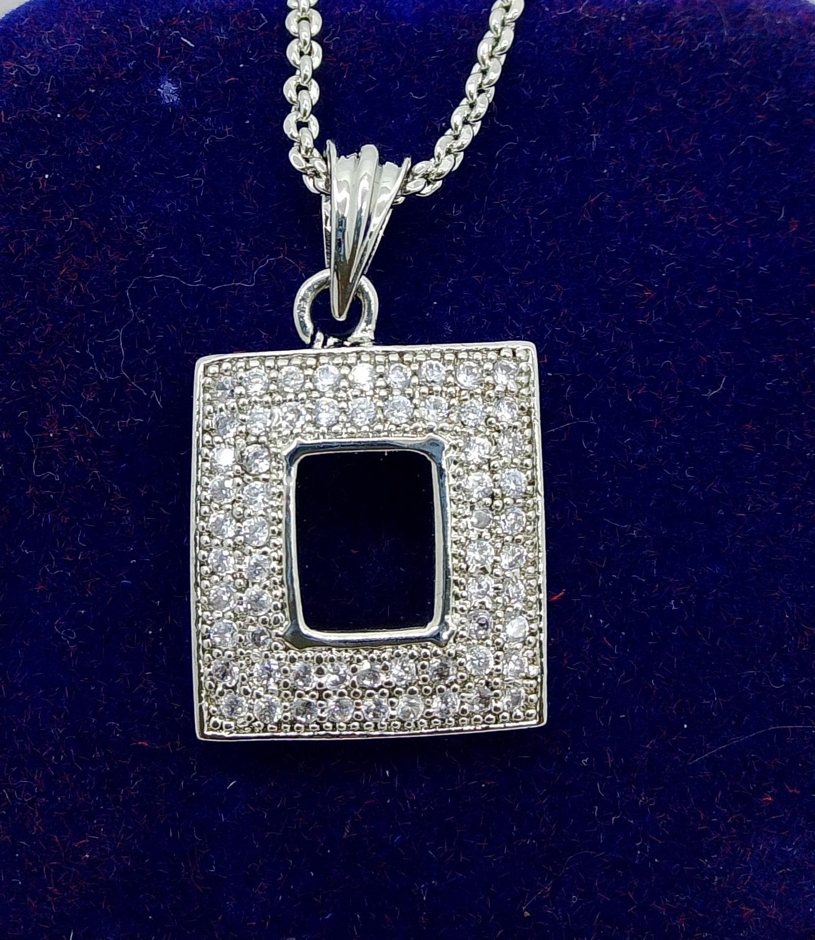 Silver Geometric Spark Pendant Modern Minimalist Necklace - Hina Jewellery