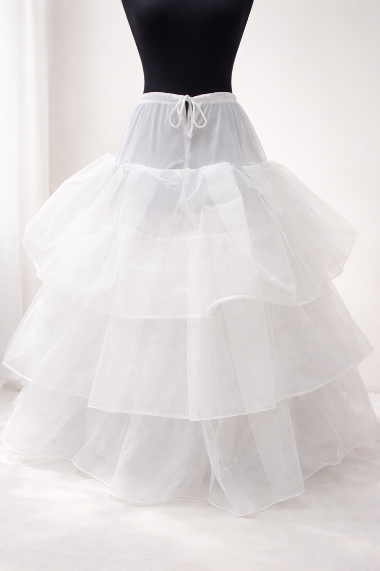 3 Frils Cancan Skirt For Normal Dresses - Afshan