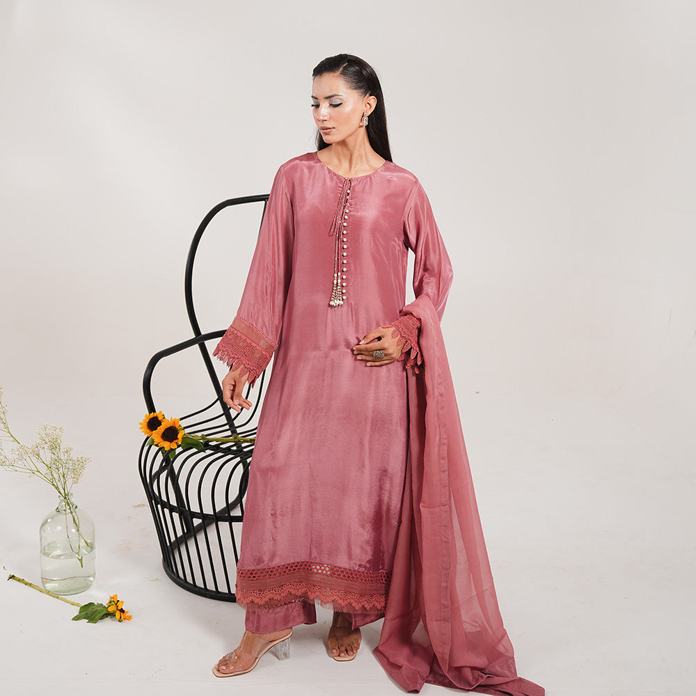 Coral 3 Piece Stitched - Javeria Zoa