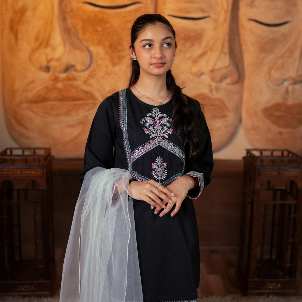 Embroidered Cotton Suit –Neelam